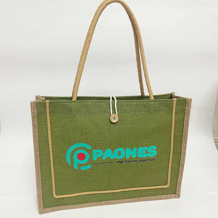 Large Jute Tote Bag